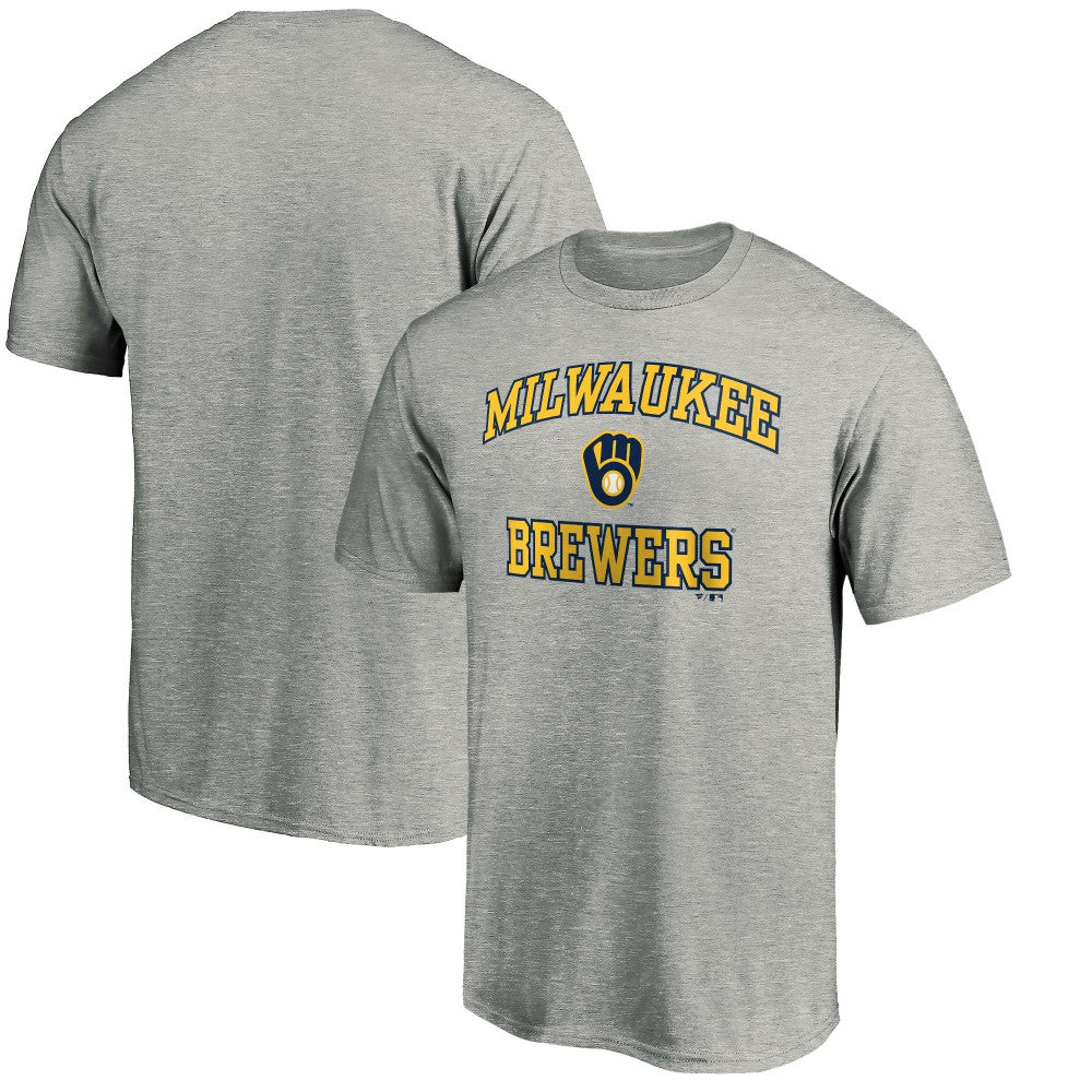 Milwaukee Brewers Heart & Soul T-Shirt - Heather Gray