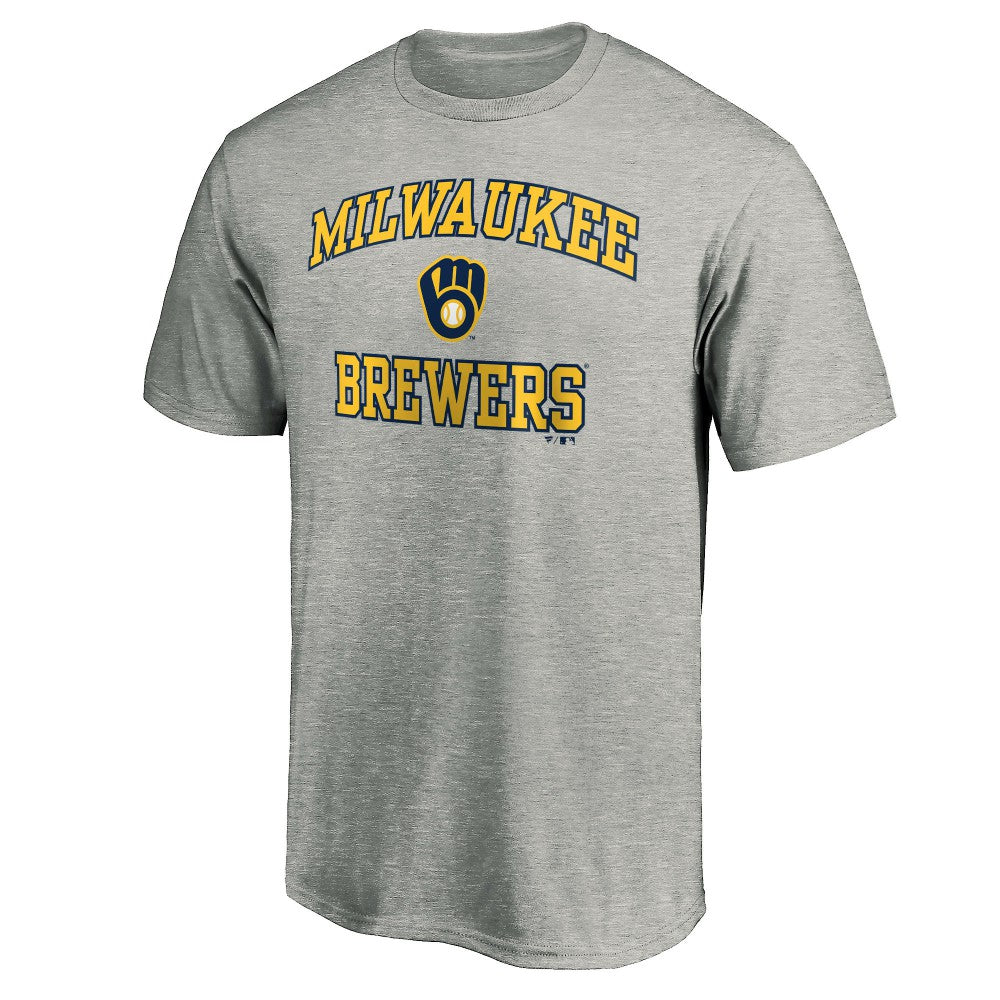 Milwaukee Brewers Heart & Soul T-Shirt - Heather Gray