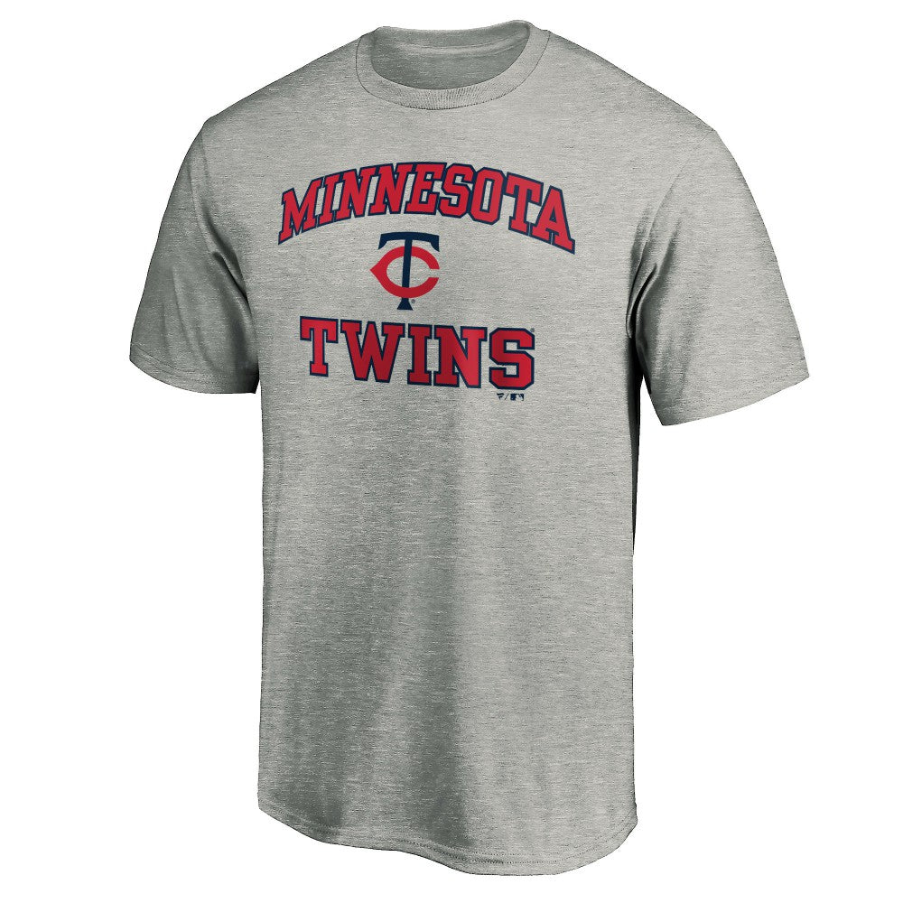 Minnesota Twins Heart & Soul T-Shirt - Heather Gray