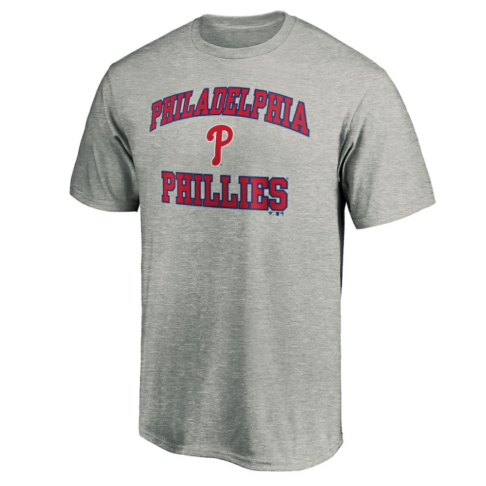 Philadelphia Phillies Heart & Soul T-Shirt - Heather Gray