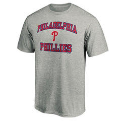 Philadelphia Phillies Heart & Soul T-Shirt - Heather Gray