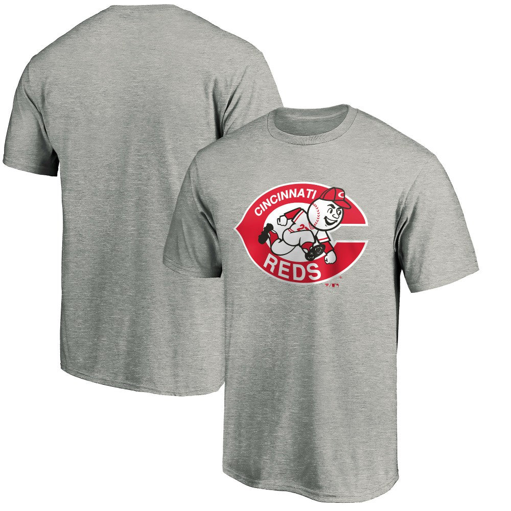 Cincinnati Reds Cooperstown Collection Forbes T-Shirt - Heather Gray