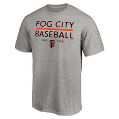 San Francisco Giants Fog City Baseball T-Shirt - Heather Gray
