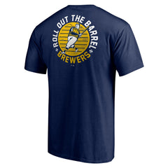 Milwaukee Brewers Roll Out the Barrel T-Shirt - Navy