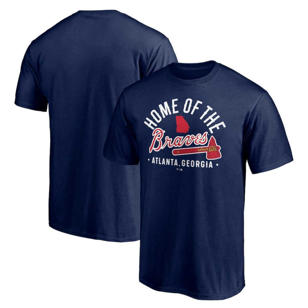 Atlanta Braves Hometown Collection Home of the Braves T-Shirt - Navy