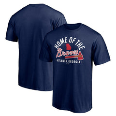 Atlanta Braves Hometown Collection Home of the Braves T-Shirt - Navy