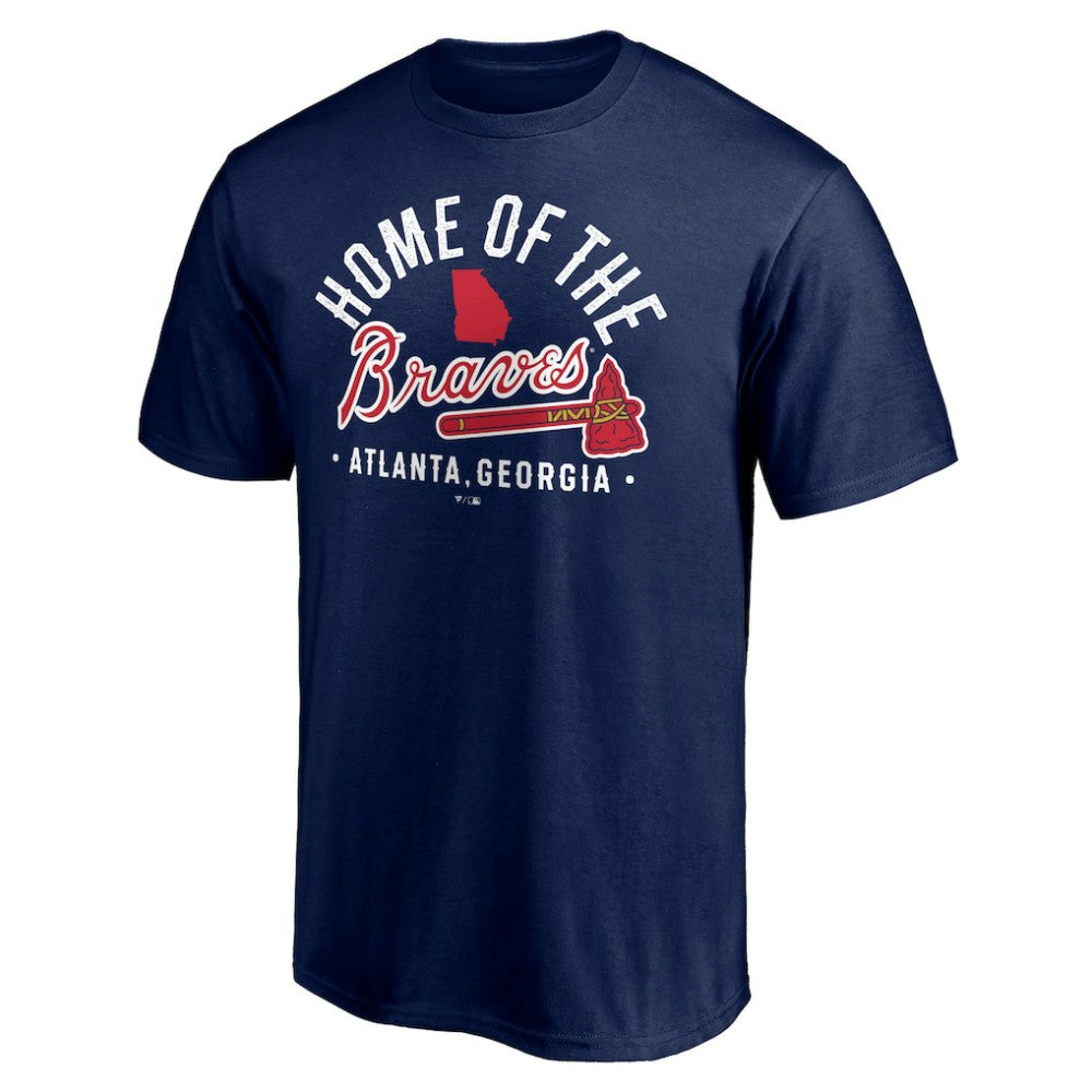 Atlanta Braves Hometown Collection Home of the Braves T-Shirt - Navy