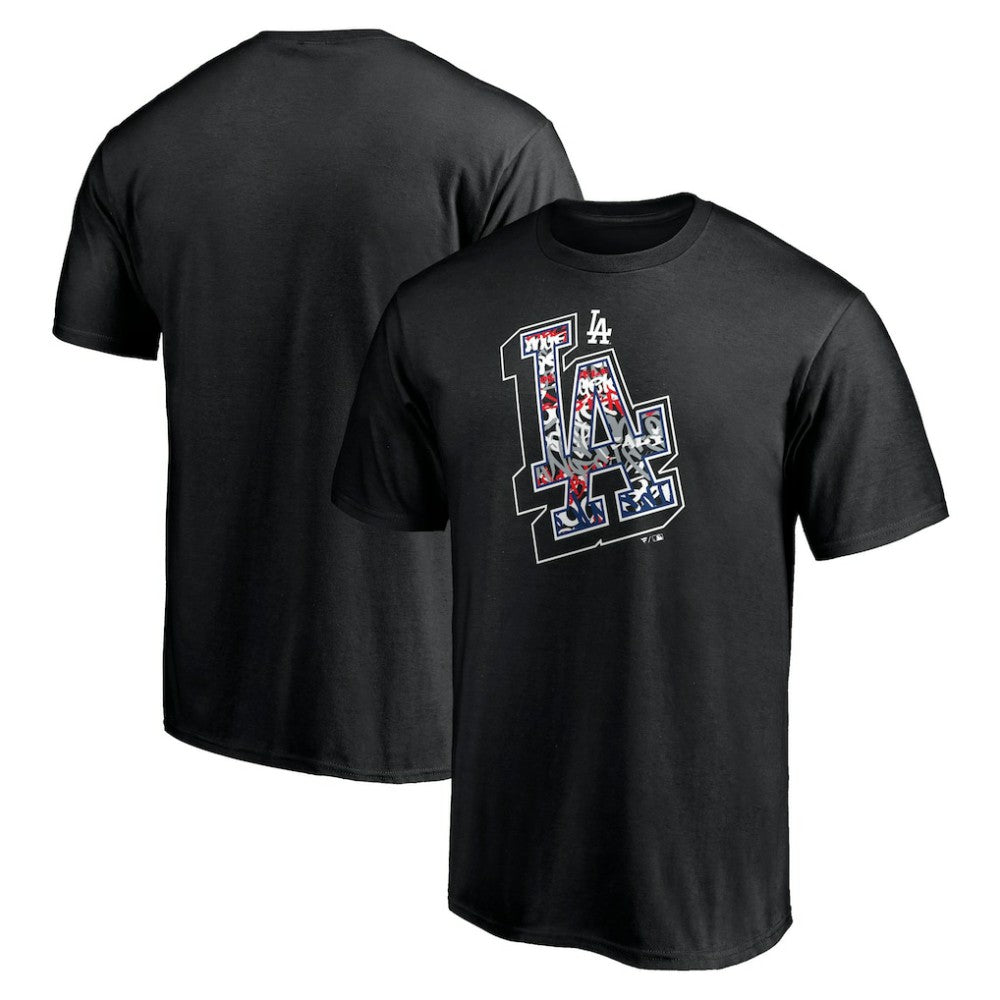 Los Angeles Dodgers Hometown Collection Tag T-Shirt - Black