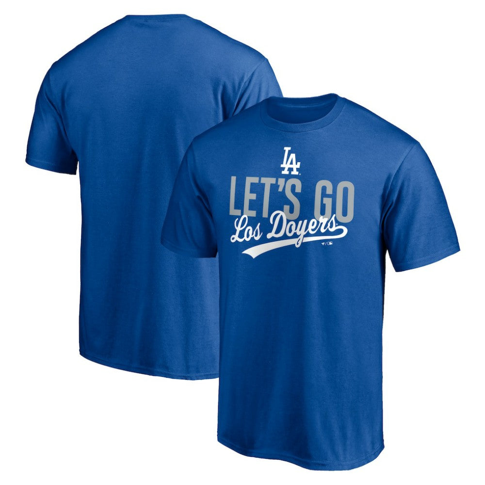 Los Angeles Dodgers Let's Go Los Doyers T-Shirt - Royal