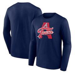 Atlanta Braves Hometown Graphic Long Sleeve T-Shirt - Navy