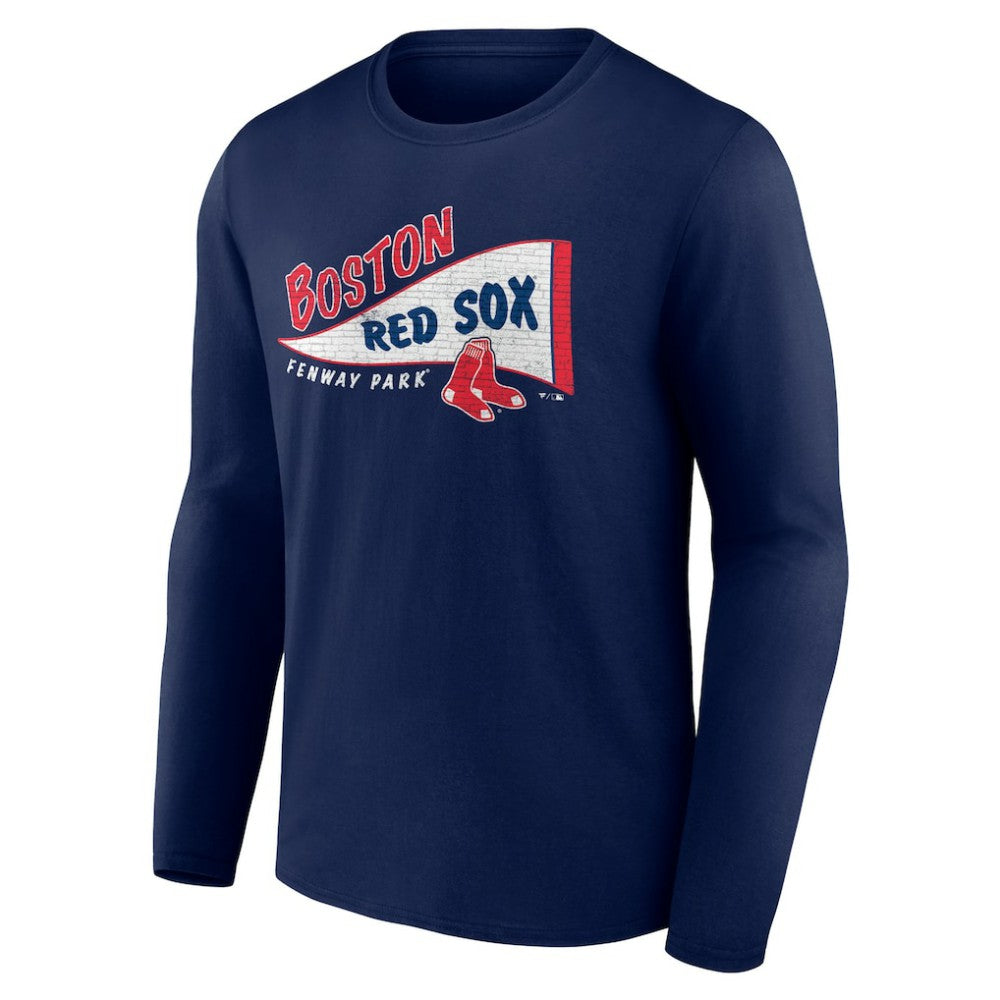 Boston Red Sox The Pennant Long Sleeve T-Shirt - Navy