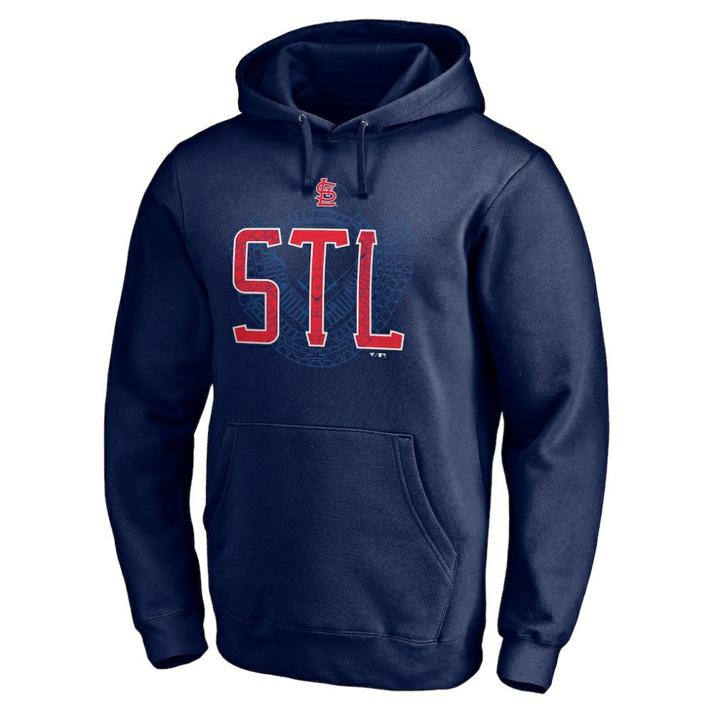 St. Louis Cardinals Paint the Black Pullover Hoodie - Navy