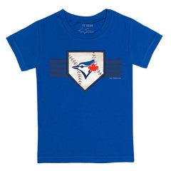Toronto Blue Jays Tiny Turnip Youth Base Stripe T-Shirt - Royal