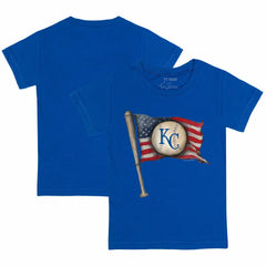 Kansas City Royals Tiny Turnip Youth Baseball Flag T-Shirt - Royal