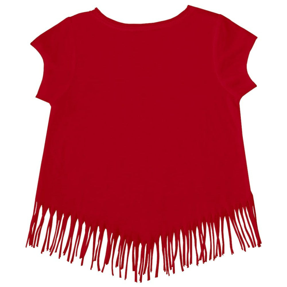 St. Louis Cardinals Tiny Turnip Girls Youth Baseball Love Fringe T-Shirt - Red