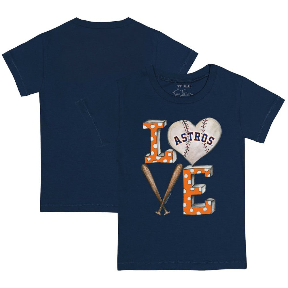 Houston Astros Tiny Turnip Youth Baseball Love T-Shirt - Navy