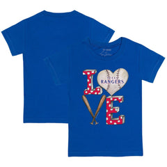 Texas Rangers Tiny Turnip Youth Baseball Love T-Shirt - Royal