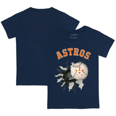 Houston Astros Tiny Turnip Youth Baseball Tear T-Shirt - Navy