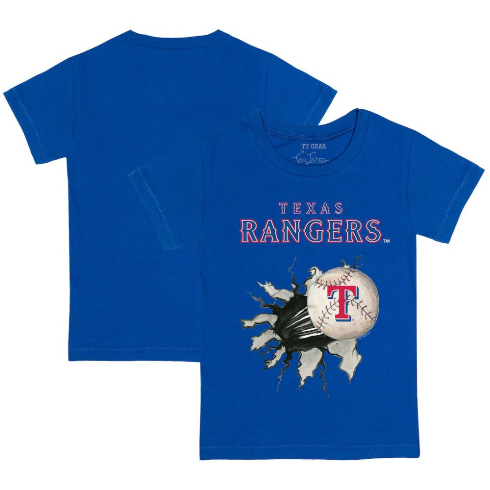 Texas Rangers Tiny Turnip Youth Baseball Tear T-Shirt - Royal