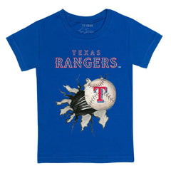 Texas Rangers Tiny Turnip Youth Baseball Tear T-Shirt - Royal