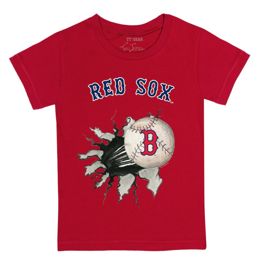 Boston Red Sox Tiny Turnip Youth Baseball Tear T-Shirt - Red