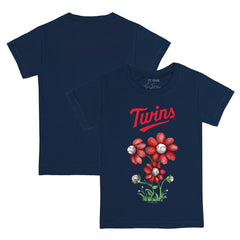 Minnesota Twins Tiny Turnip Youth Blooming Baseballs T-Shirt - Navy