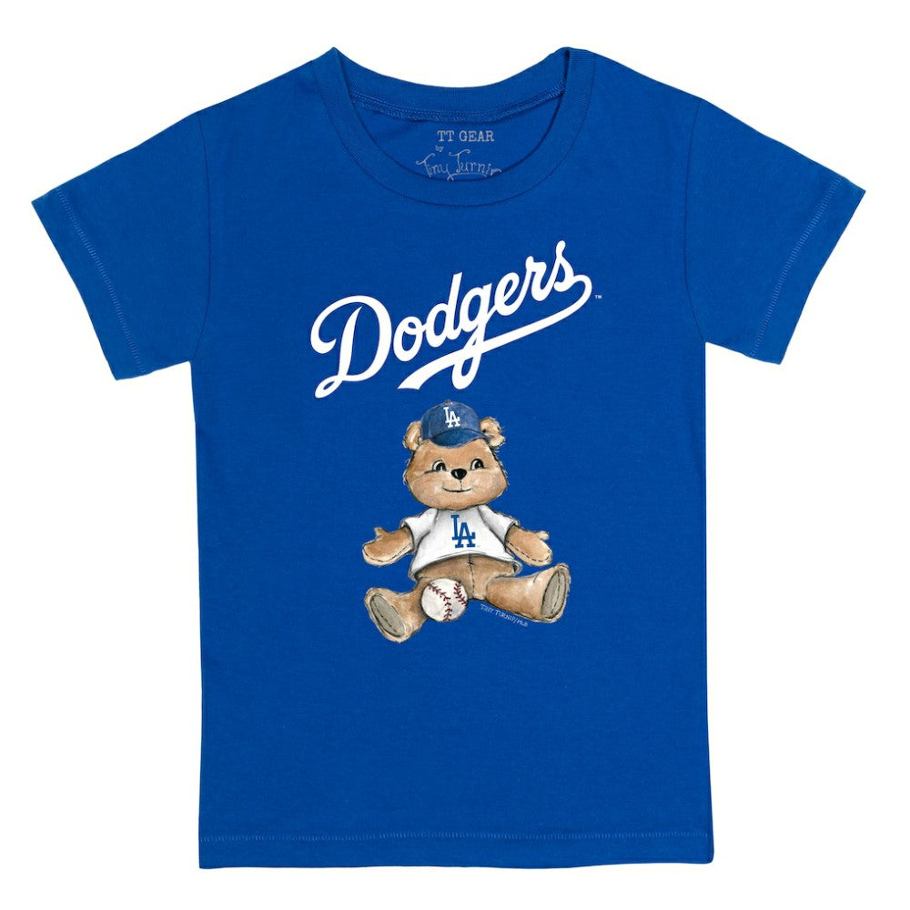 Los Angeles Dodgers Tiny Turnip Youth Teddy Boy T-Shirt - Royal