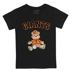 San Francisco Giants Tiny Turnip Youth Teddy Boy T-Shirt - Black