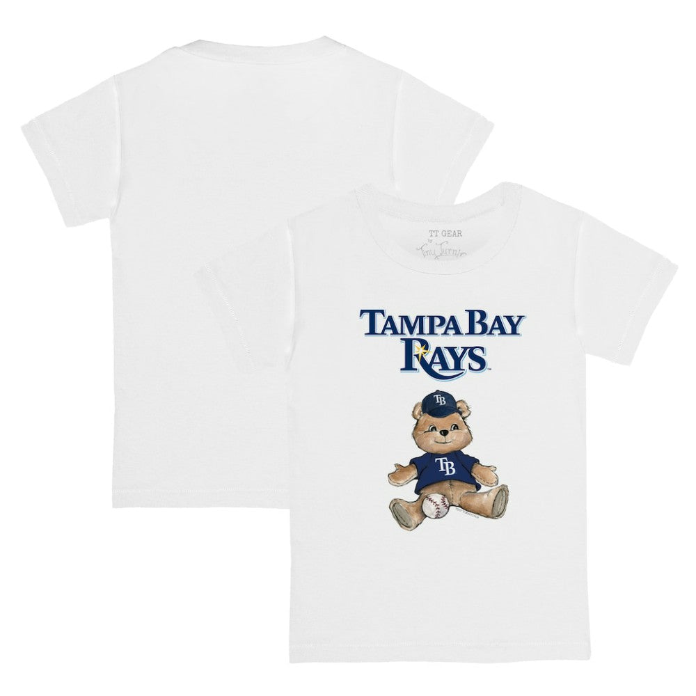 Tampa Bay Rays Tiny Turnip Youth Teddy Boy T-Shirt - White