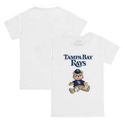 Tampa Bay Rays Tiny Turnip Youth Teddy Boy T-Shirt - White