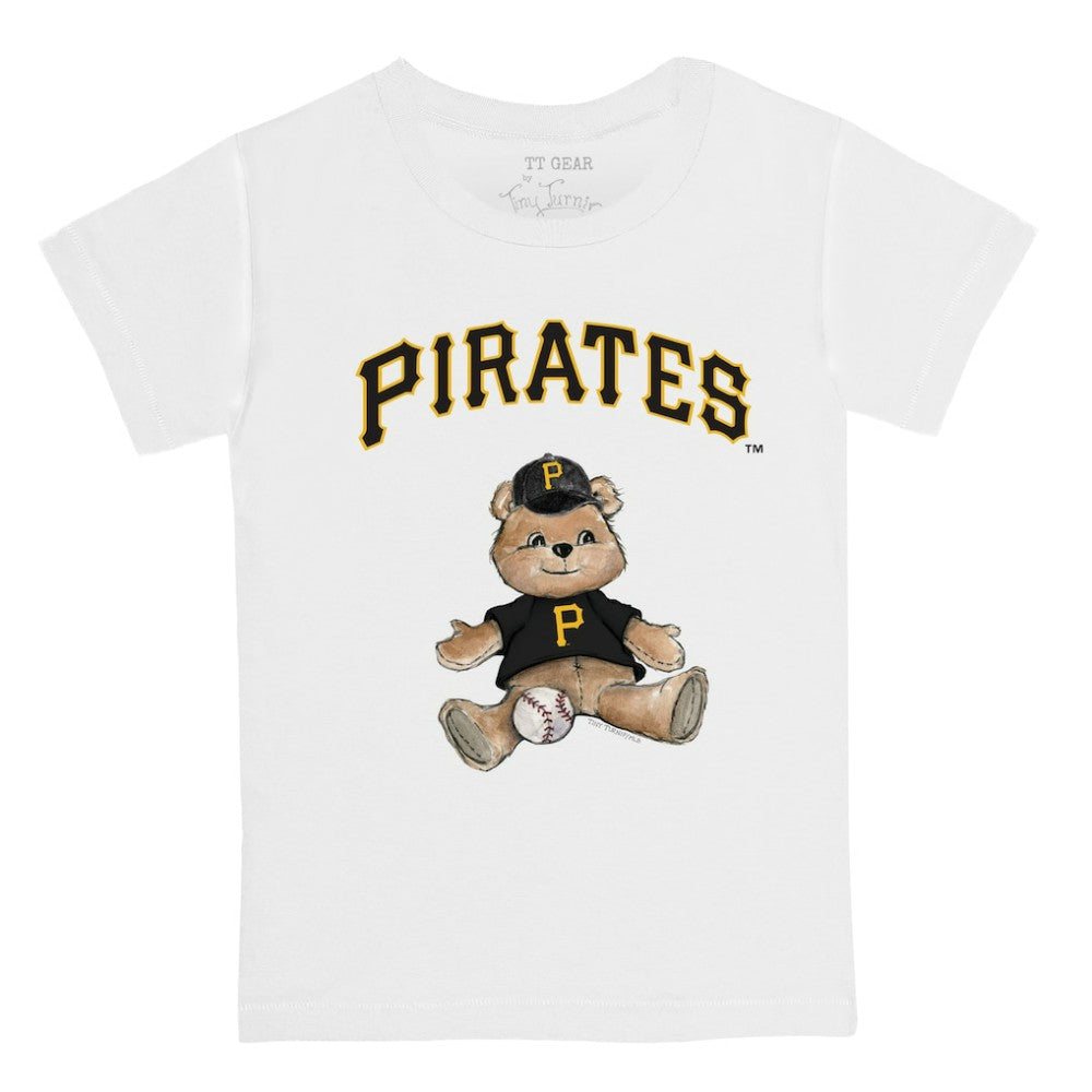Pittsburgh Pirates Tiny Turnip Youth Teddy Boy T-Shirt - White