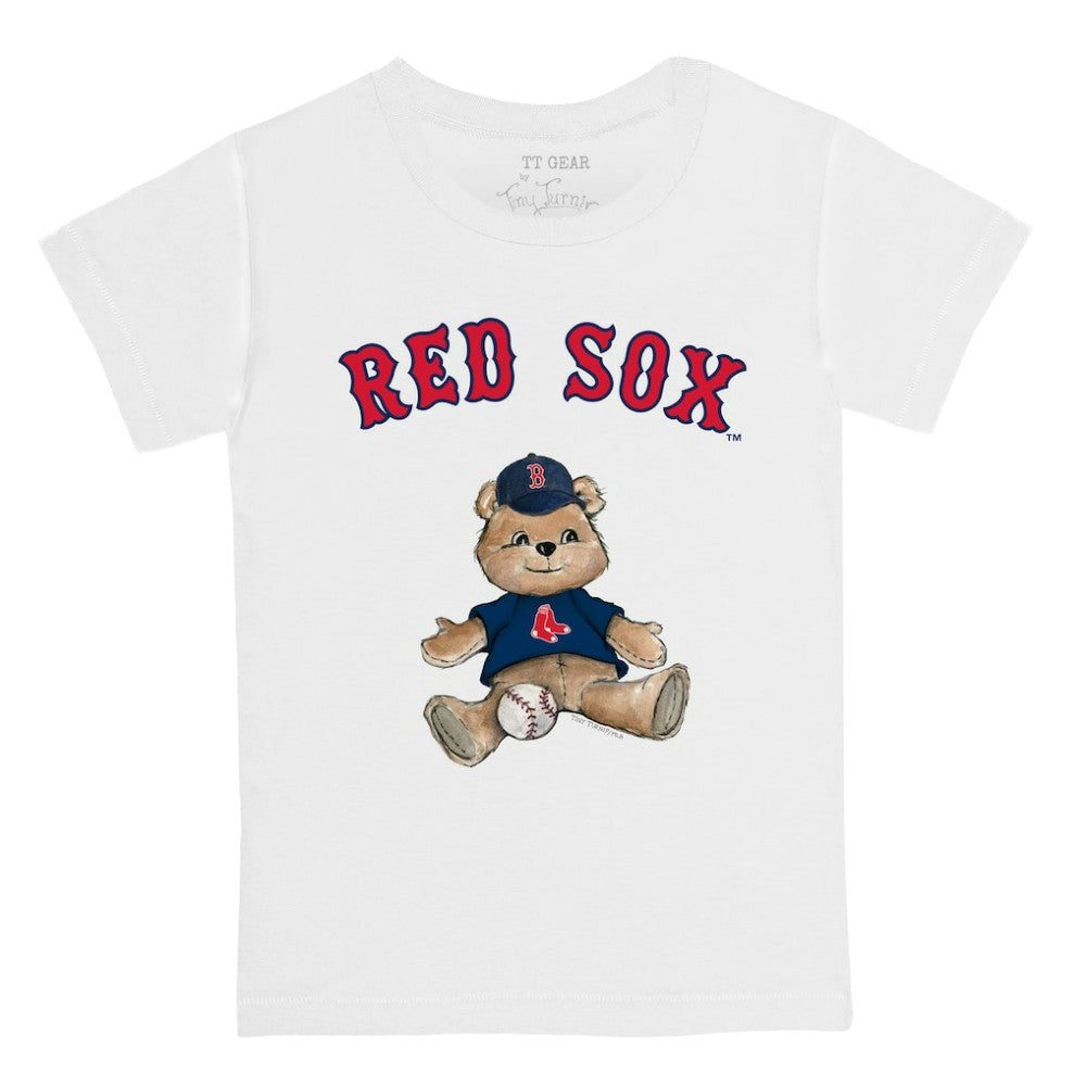 Boston Red Sox Tiny Turnip Youth Teddy Boy T-Shirt - White