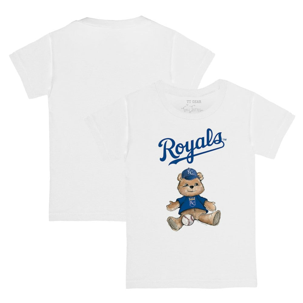 Kansas City Royals Tiny Turnip Youth Teddy Boy T-Shirt - White