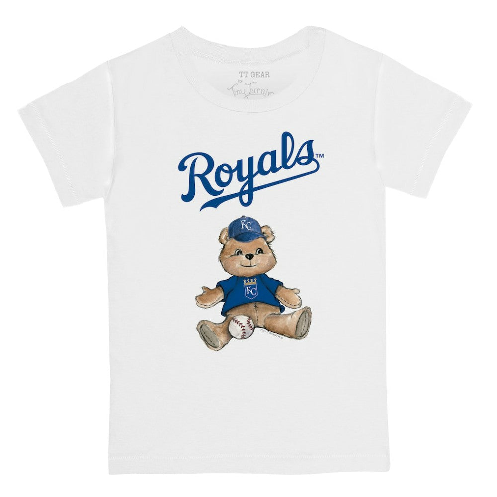 Kansas City Royals Tiny Turnip Youth Teddy Boy T-Shirt - White