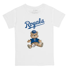 Kansas City Royals Tiny Turnip Youth Teddy Boy T-Shirt - White