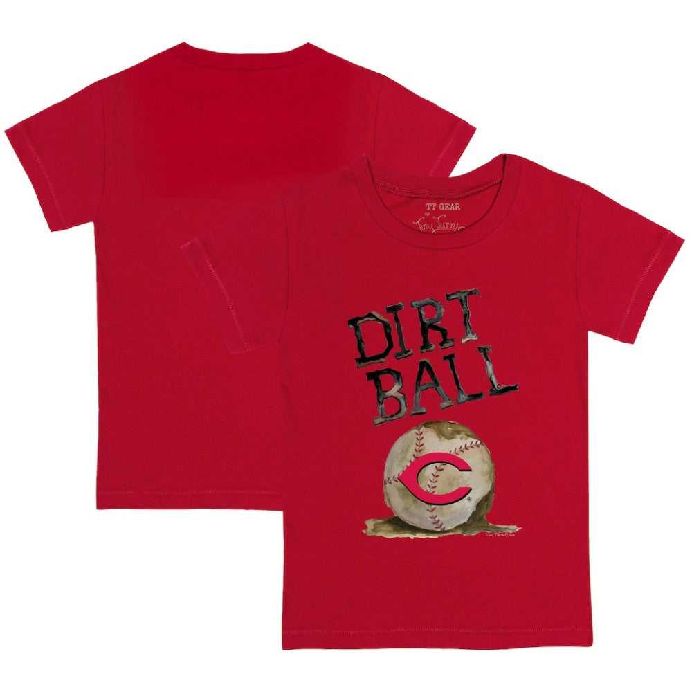 Cincinnati Reds Tiny Turnip Youth Dirt Ball T-Shirt - Red