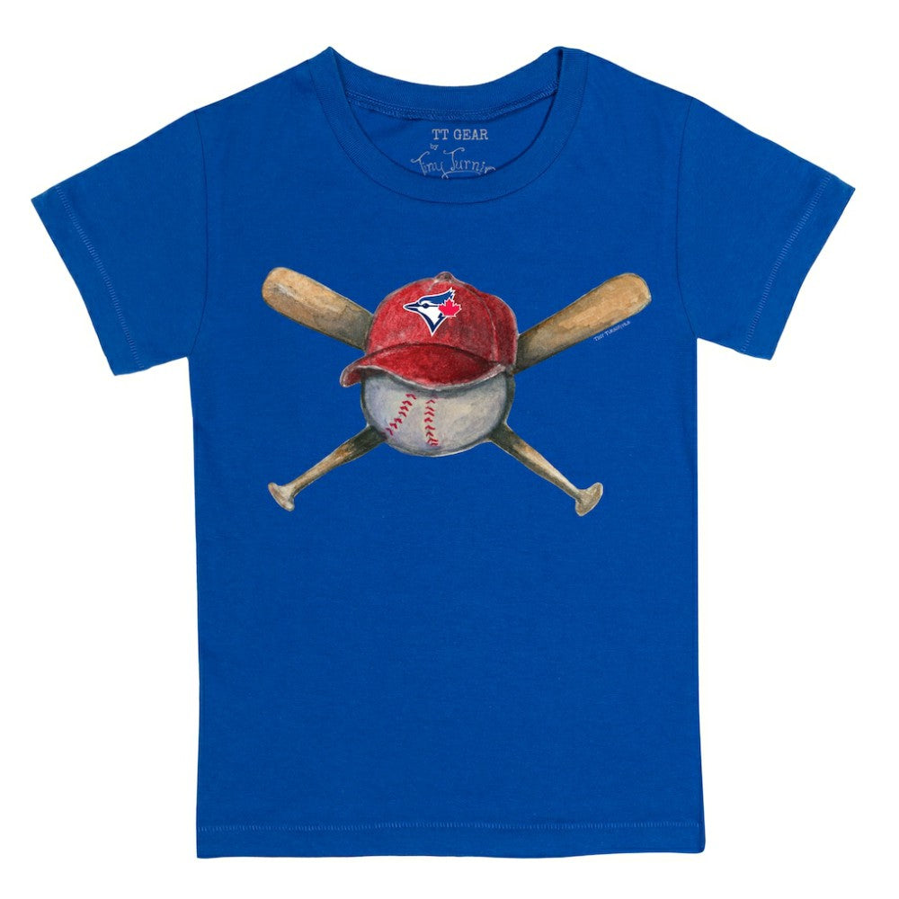 Toronto Blue Jays Tiny Turnip Youth Hat Crossbats T-Shirt - Royal