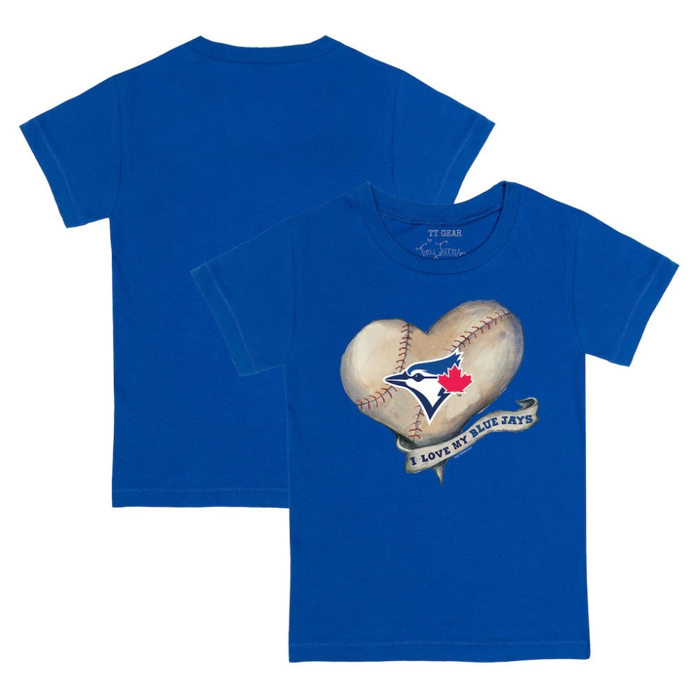 Toronto Blue Jays Tiny Turnip Youth Heart Banner T-Shirt - Royal
