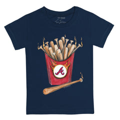 Atlanta Braves Tiny Turnip Youth Hot Bats T-Shirt - Navy