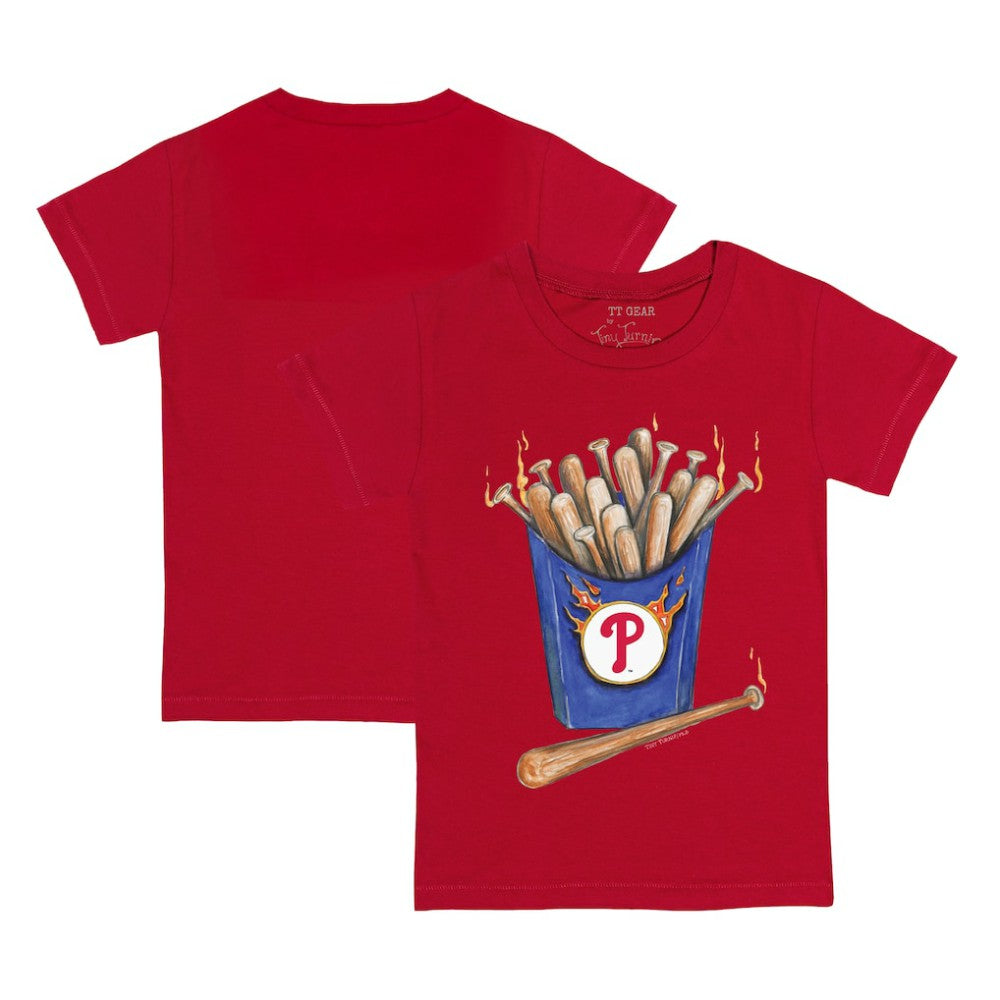 Philadelphia Phillies Tiny Turnip Youth Hot Bats T-Shirt - Red