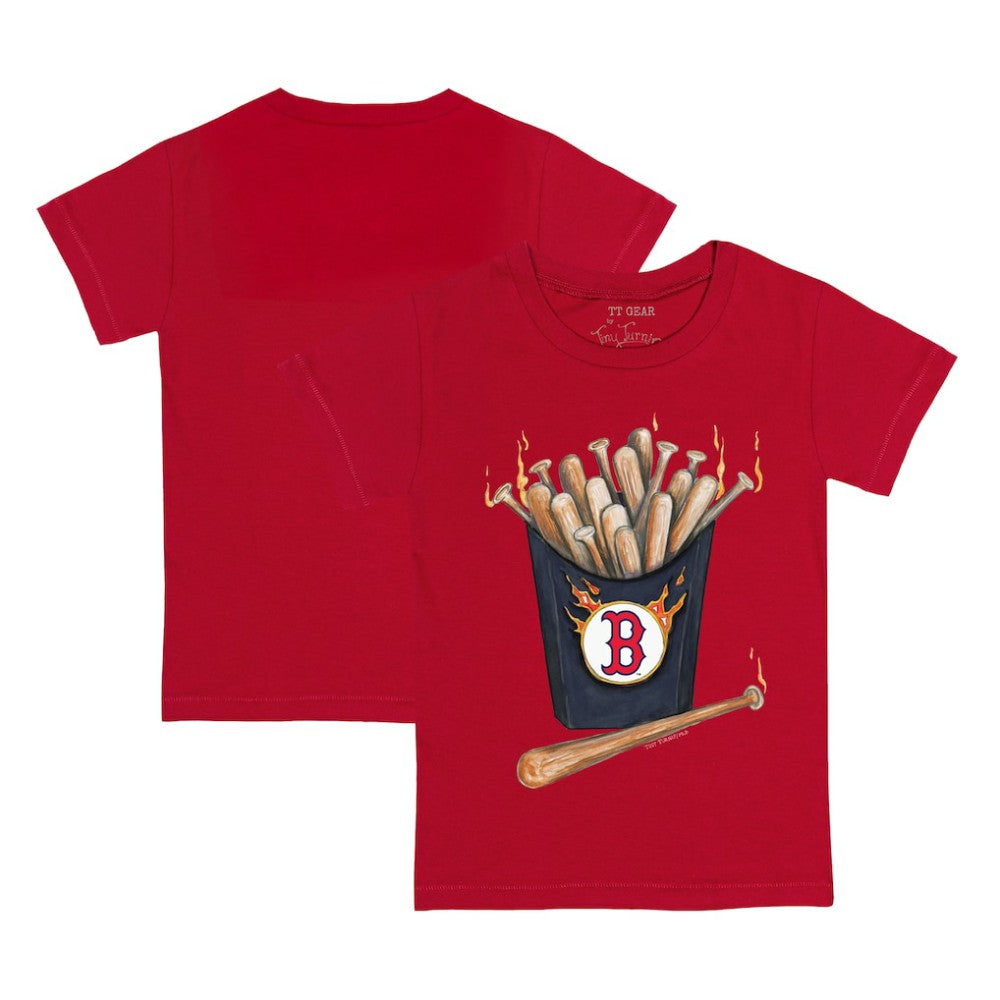 Boston Red Sox Tiny Turnip Youth Hot Bats T-Shirt - Red