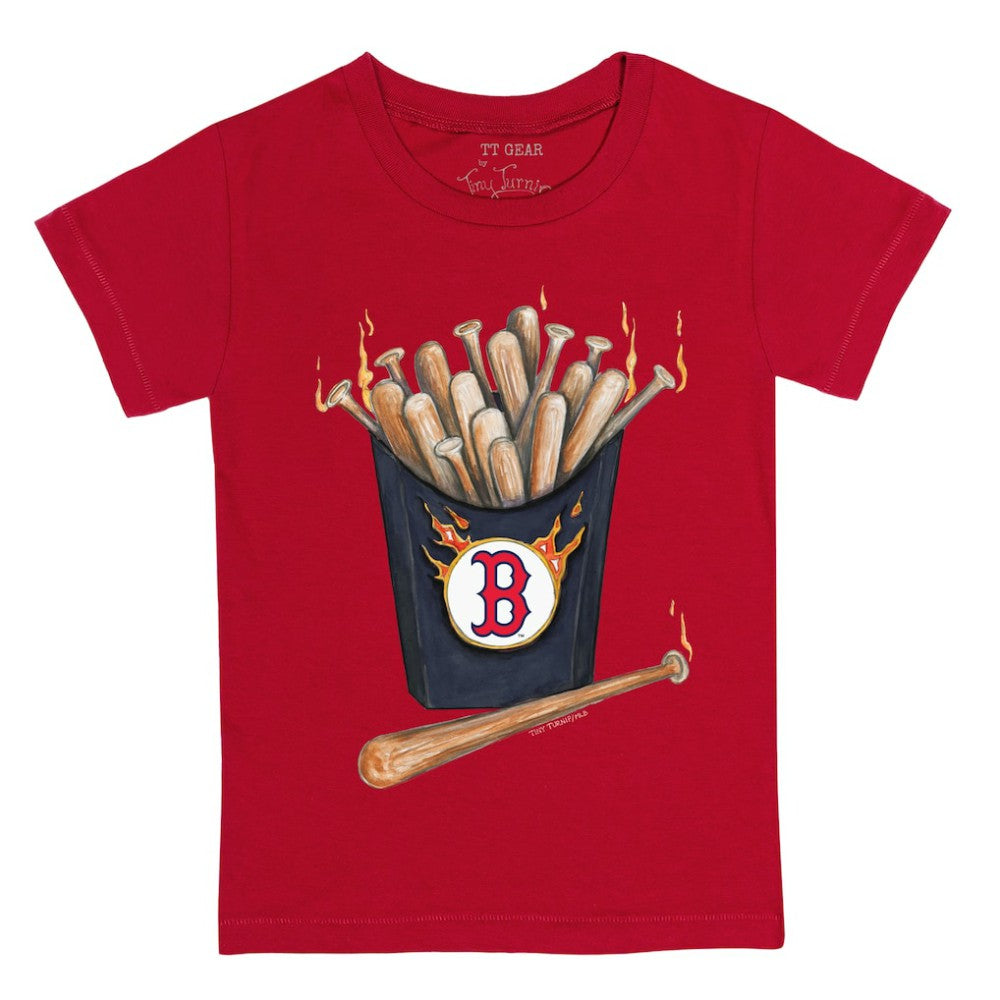 Boston Red Sox Tiny Turnip Youth Hot Bats T-Shirt - Red