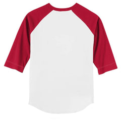 Philadelphia Phillies Tiny Turnip Youth Kate 3/4-Sleeve Raglan T-Shirt - White/Red