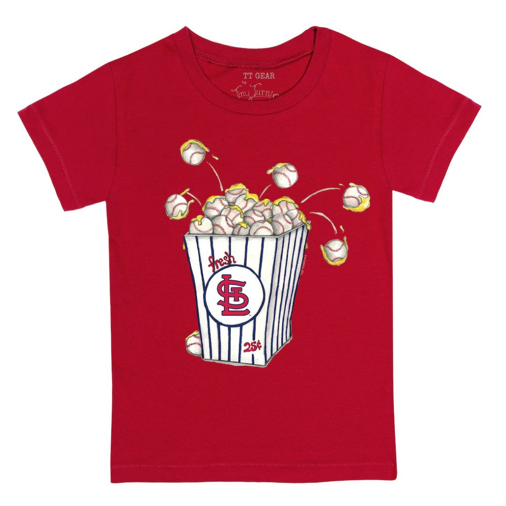 St. Louis Cardinals Tiny Turnip Youth Popcorn T-Shirt - Red