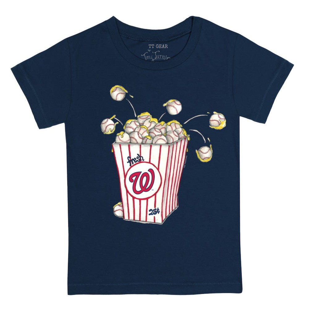 Washington Nationals Tiny Turnip Youth Popcorn T-Shirt - Navy