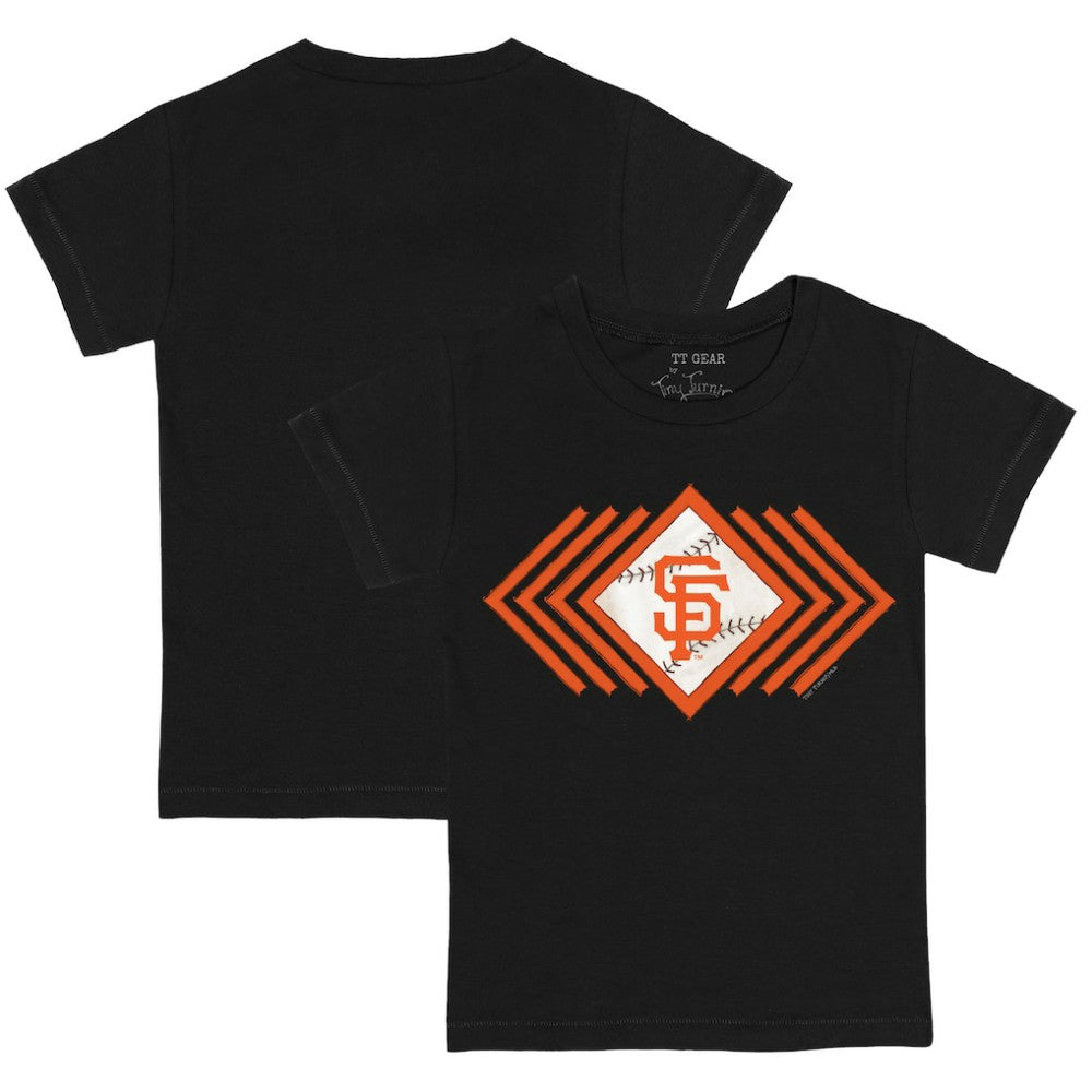 San Francisco Giants Tiny Turnip Youth Prism Arrows T-Shirt - Black