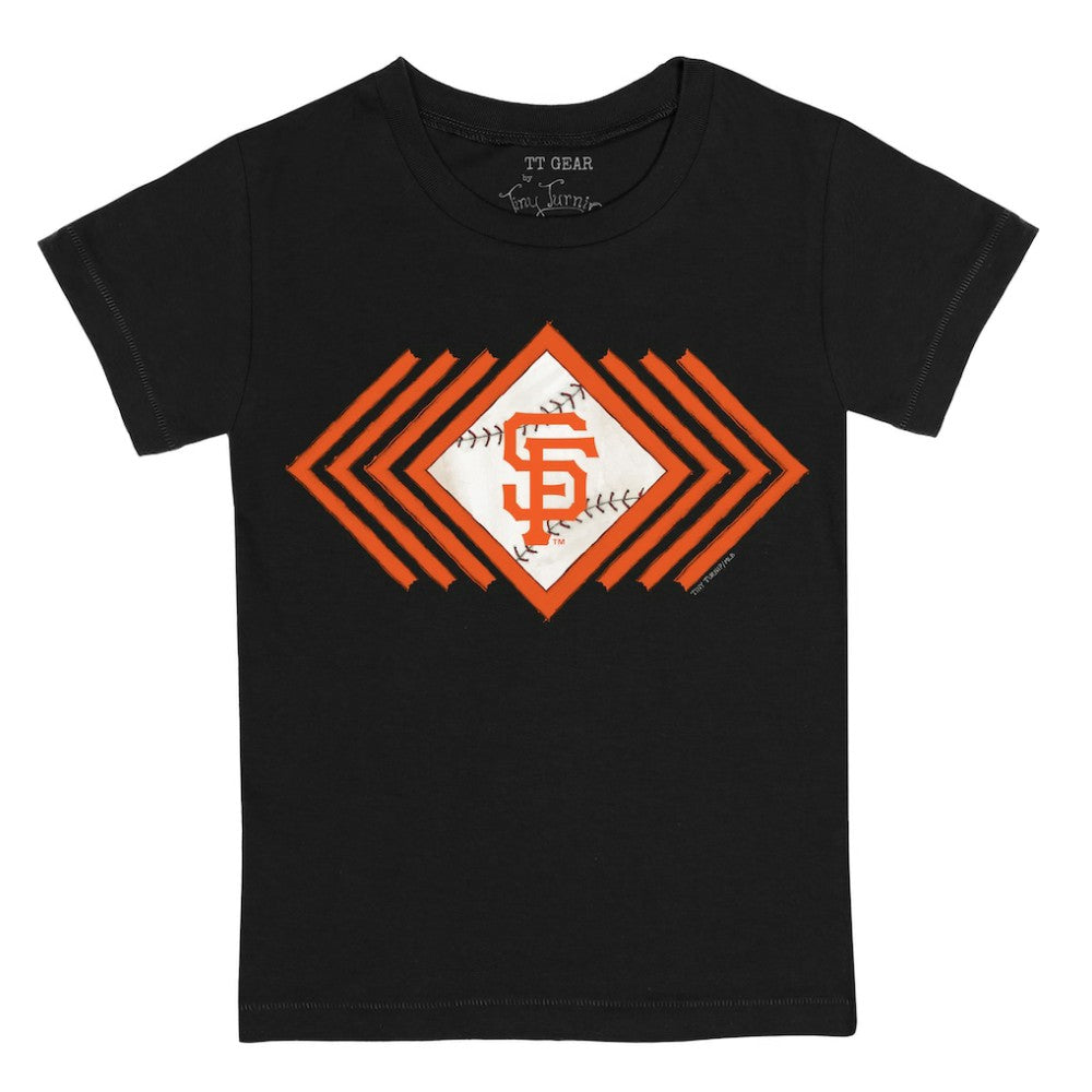 San Francisco Giants Tiny Turnip Youth Prism Arrows T-Shirt - Black