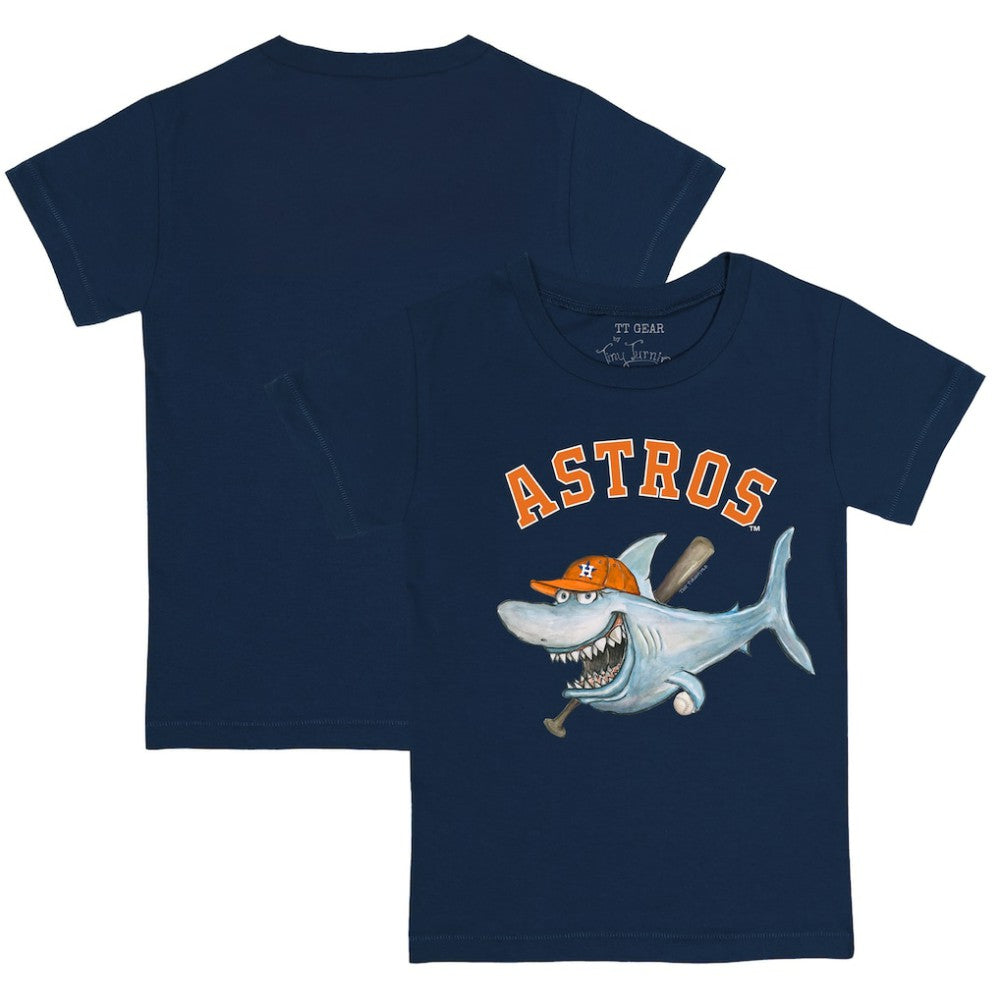 Houston Astros Tiny Turnip Youth Shark T-Shirt - Navy