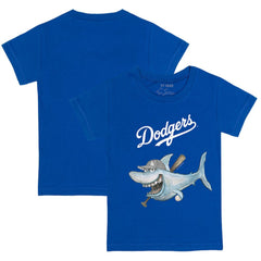 Los Angeles Dodgers Tiny Turnip Youth Shark T-Shirt - Royal