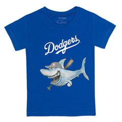 Los Angeles Dodgers Tiny Turnip Youth Shark T-Shirt - Royal